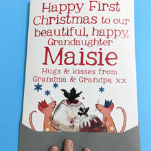 Load image into Gallery viewer, Personalised Big Christmas Card