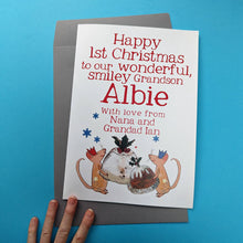 Load image into Gallery viewer, Personalised Big Christmas Card