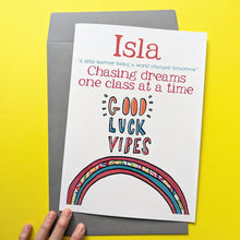 Load image into Gallery viewer, Personalised Big Good Luck Card