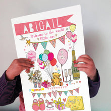 Load image into Gallery viewer, Personalised Big New Baby Card