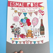 Load image into Gallery viewer, Personalised Big New Baby Card