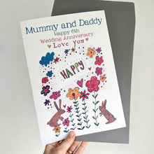 Load image into Gallery viewer, Personalised Big Wedding Anniversary Card