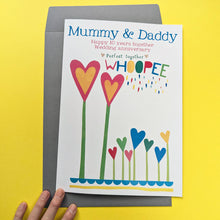 Load image into Gallery viewer, Personalised Big Wedding Anniversary Card