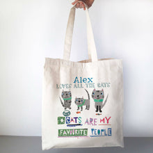 Load image into Gallery viewer, Personalised Cat Lady Bag