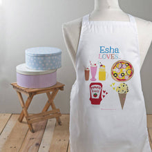 Load image into Gallery viewer, Personalised Child's Favourite Things Apron
