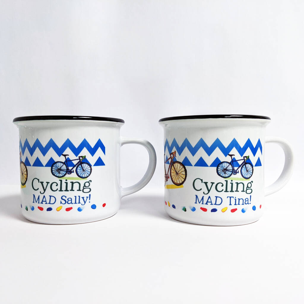 Personalised Cycling Mug