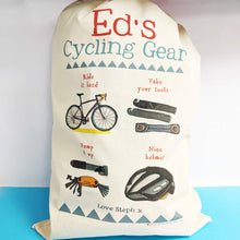 Load image into Gallery viewer, Personalised Cycling Story Sack