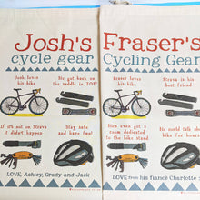 Load image into Gallery viewer, Personalised Cycling Story Sack