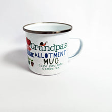 Load image into Gallery viewer, Personalised Enamel Allotment Mug