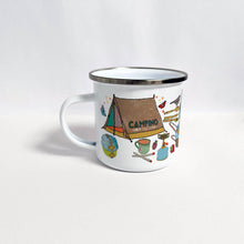 Load image into Gallery viewer, Personalised Enamel Camping Mug