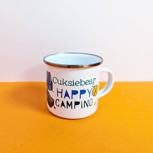 Load image into Gallery viewer, Personalised Enamel Camping Mug