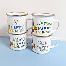 Load image into Gallery viewer, Personalised Enamel Camping Mug