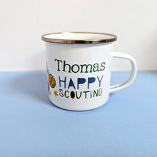 Load image into Gallery viewer, Personalised Enamel Camping Mug