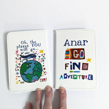 Load image into Gallery viewer, Personalised Travelling The World Passport Holder