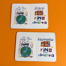 Load image into Gallery viewer, Personalised Travelling The World Passport Holder