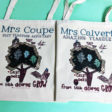 Load image into Gallery viewer, Personalised Little Acorns Teacher Bag