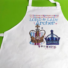 Load image into Gallery viewer, Personalised Lord And Lady Apron
