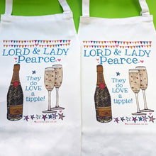 Load image into Gallery viewer, Personalised Lord And Lady Apron