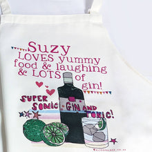Load image into Gallery viewer, Personalised 'Lots Of Gin' Apron