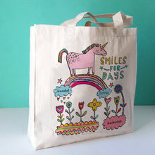 Load image into Gallery viewer, Personalised Love Unicorns Bag