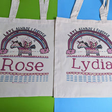 Load image into Gallery viewer, Personalised Magic Unicorn Bag