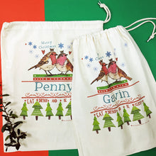 Load image into Gallery viewer, Personalised Mr And Mrs Christmas Sacks