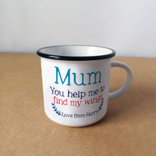 Load image into Gallery viewer, Personalised Mummy You Help Me To Find My Wings Mug