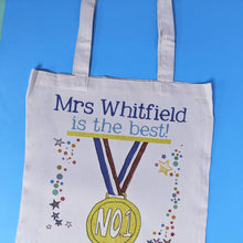 Load image into Gallery viewer, Personalised No.1 Teacher Bag