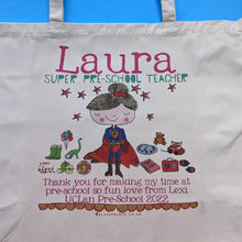 Load image into Gallery viewer, Personalised Pre School Teacher Bag