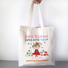 Load image into Gallery viewer, Personalised Super Duper Teacher Bag