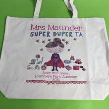 Load image into Gallery viewer, Personalised Super Duper Teacher Bag