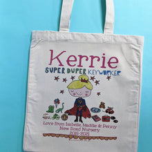 Load image into Gallery viewer, Personalised Super Duper Teacher Bag