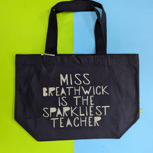 Load image into Gallery viewer, Personalised Super Sparkly Teacher Bag