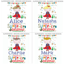 Load image into Gallery viewer, Personalised Superhero Christmas gift sack