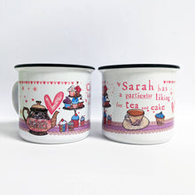 Load image into Gallery viewer, Personalised tea & cake mug