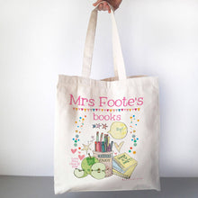Load image into Gallery viewer, Personalised Teacher's Book Bag