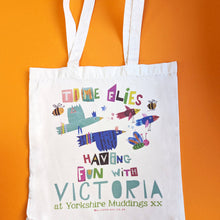 Load image into Gallery viewer, Personalised Time Flies With A Fun Teacher Bag