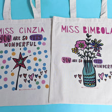 Load image into Gallery viewer, Personalised Wonderful Teacher Bag