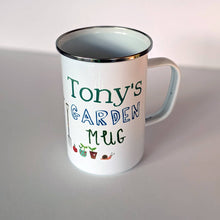 Load image into Gallery viewer, Personalised Enamel Allotment Mug