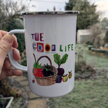 Load image into Gallery viewer, Personalised Enamel Allotment Mug