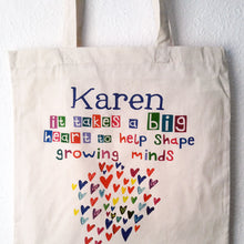 Load image into Gallery viewer, Personalised Growing Minds Teacher Bag