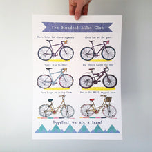 Load image into Gallery viewer, Personalised Cycling Family Print