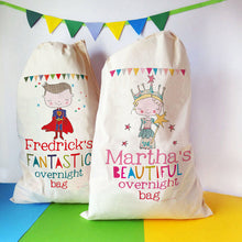 Load image into Gallery viewer, Personalised Sleepover Storage Bag