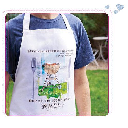 Personalised BBQ apron