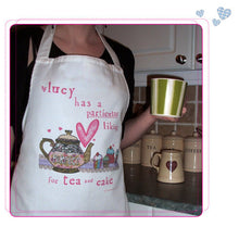 Load image into Gallery viewer, Personalised 'Tea and cake' Apron
