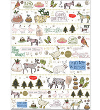 Load image into Gallery viewer, Recycled gift wrap - Love Christmas
