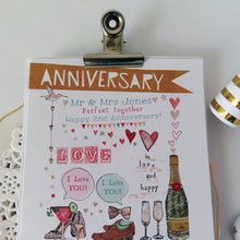 Load image into Gallery viewer, Personalised Anniversary Card