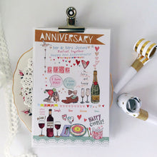 Load image into Gallery viewer, Personalised Anniversary Card