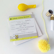 Load image into Gallery viewer, Personalised Baby Shower Invitations