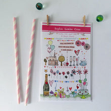 Load image into Gallery viewer, Personalised Christening Story Card